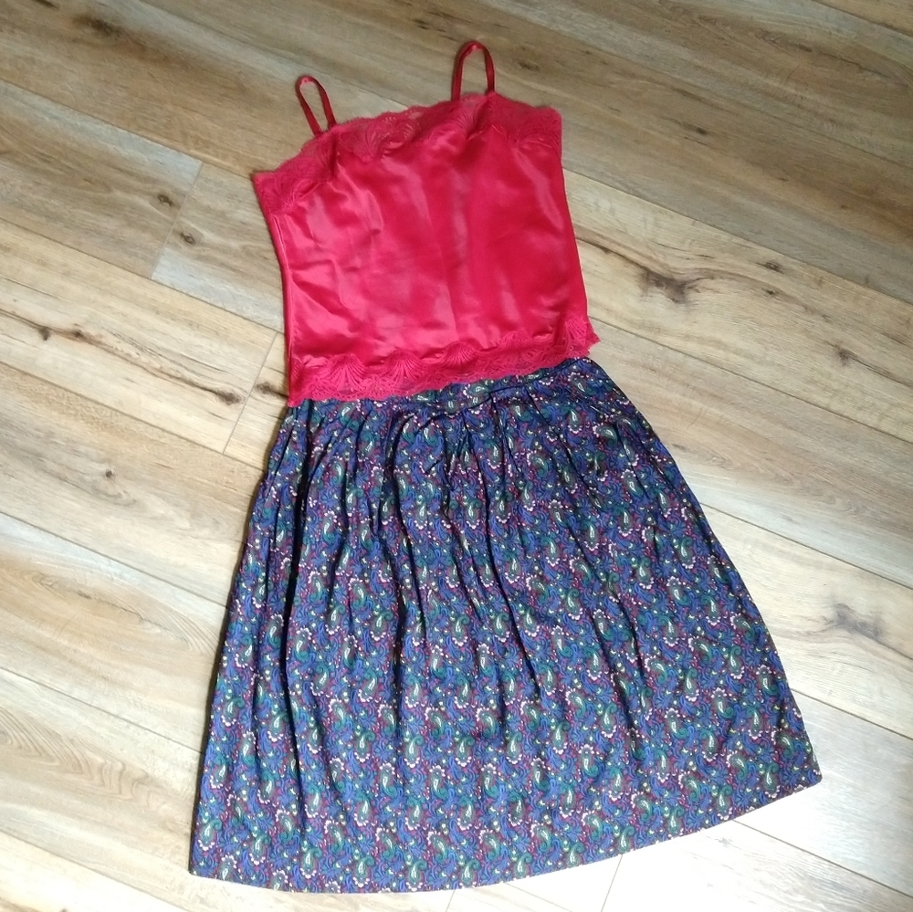 Vintage Patterned Skirt